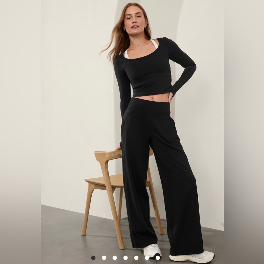 Athleta Venice Wide Leg High Rise Pants